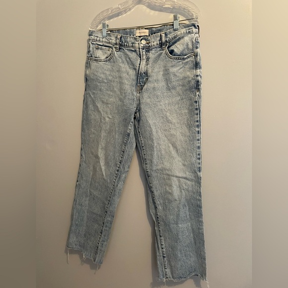 PacSun Women’s Distressed Light Wash 90s Stretch Straight Leg Denim NWOT Size 30 - Picture 8 of 16